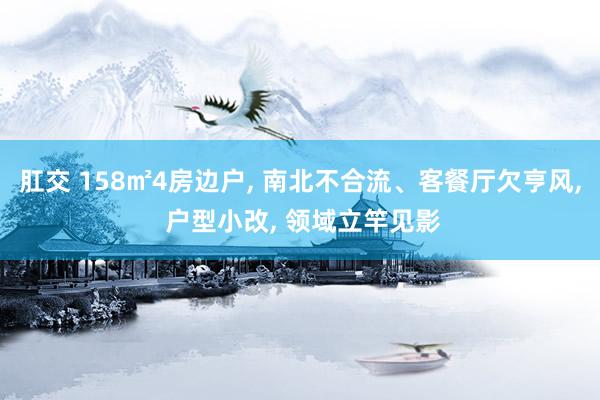 肛交 158㎡4房边户, 南北不合流、客餐厅欠亨风, 户型小改, 领域立竿见影